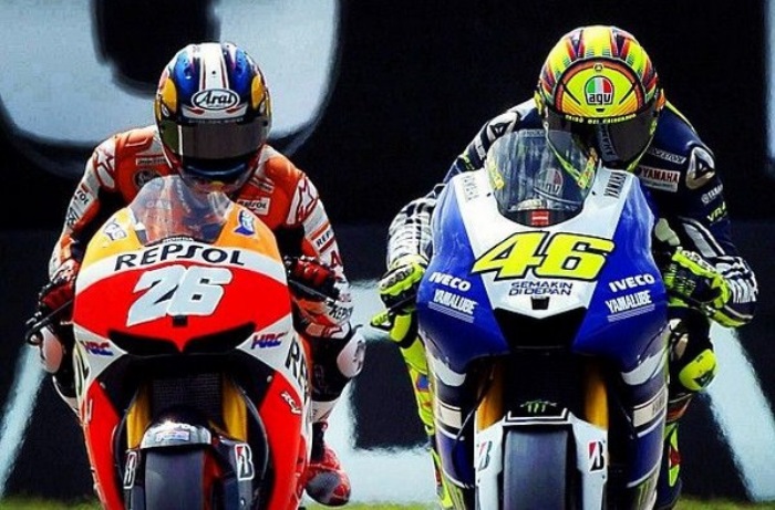 Dani Pedrosa e Valentino Rossi