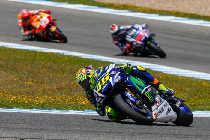 Valentino Rossi, Jorge Lorenzo e Marc Marquez