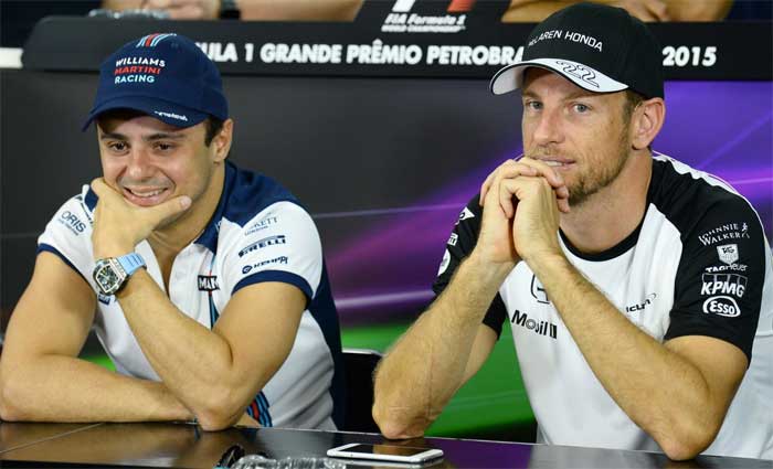 Felipe Massa e Jenson Button