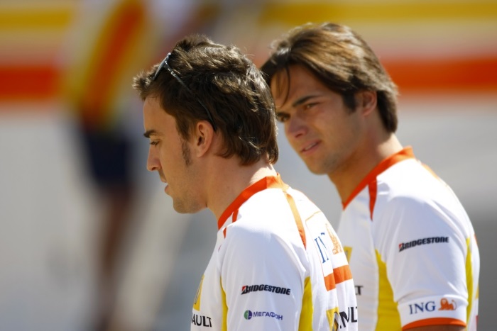 Fernando Alono e Nelsinho Piquet