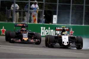 Sergio Perez e Daniil Kvyat