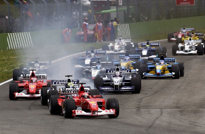 Largada em Imola em 2002