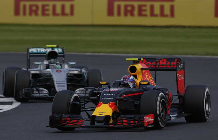 Max Verstappen e Nico Rosberg - Silverstone 2016