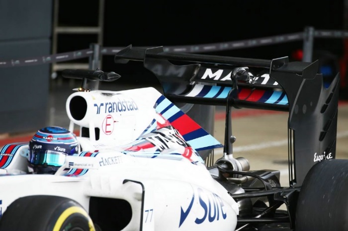 Asa traseira dupla da Williams