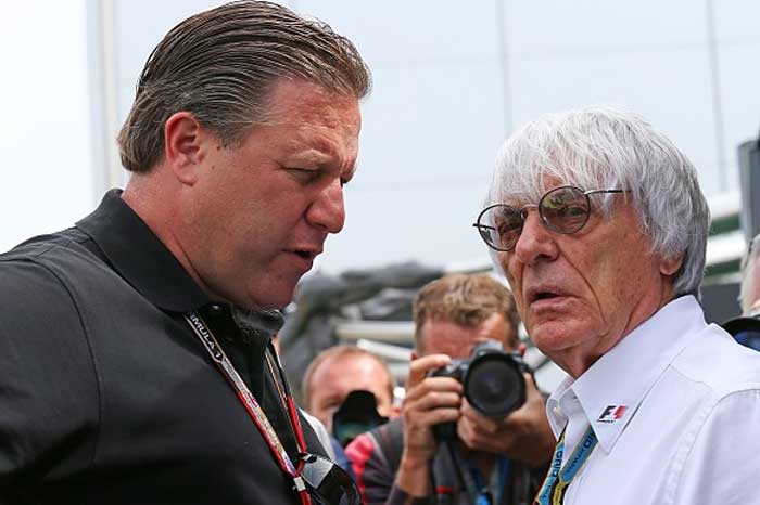 Zak Brown e Bernie Ecclestone