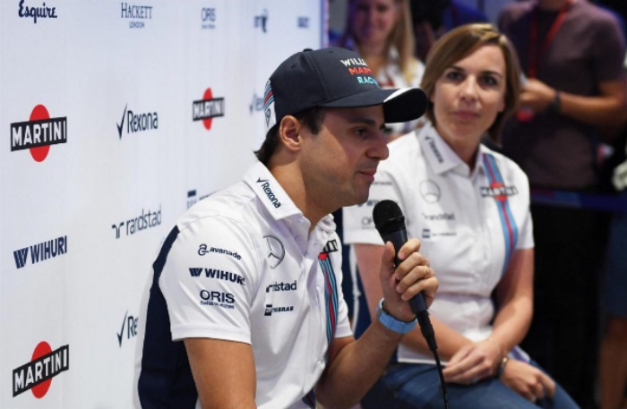 Felipe Massa e Claire Williams