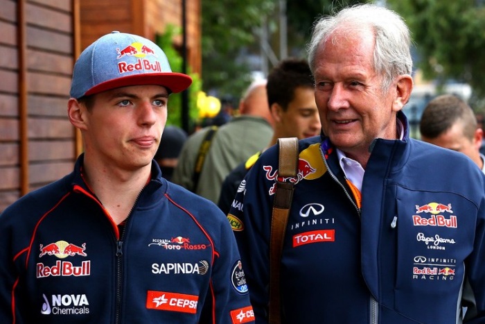 Max Verstappen e Helmut Marko