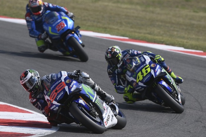 Jorge Lorenzo e Valentino Rossi