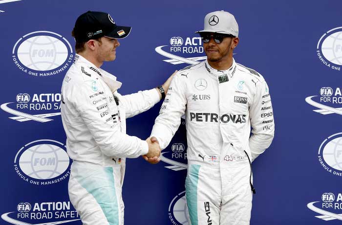 Nico Rosberg e Lewis Hamilton