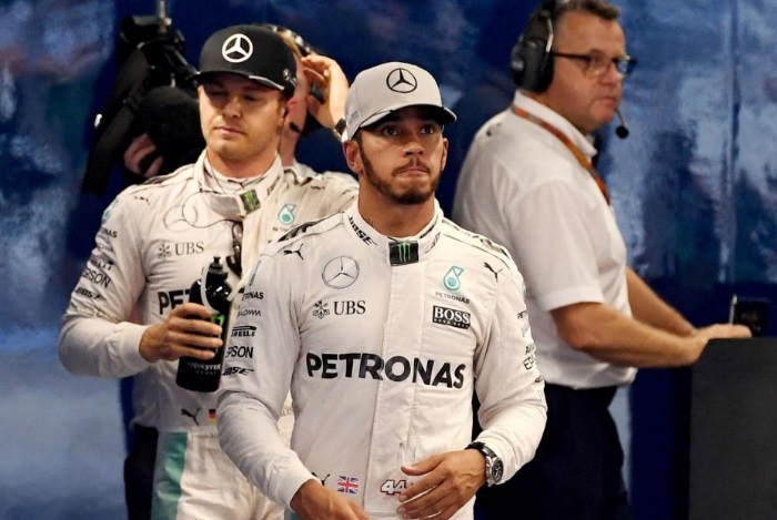 Lewis Hamilton e Nico Rosberg