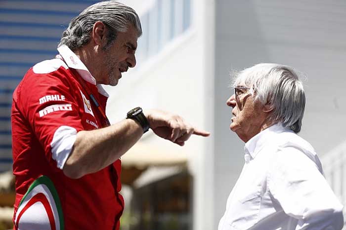 Maurizio Arrivabene e Bernie Ecclestone