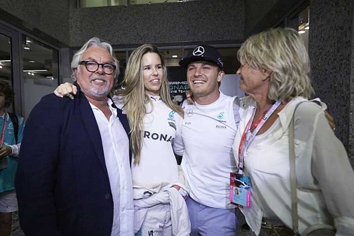 Nico Rosberg com sua família