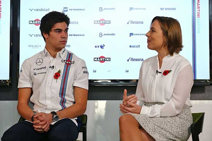 Lance Stroll e Claire Williams