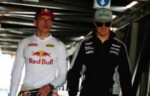 Max Verstappen e Nico Hulkenberg