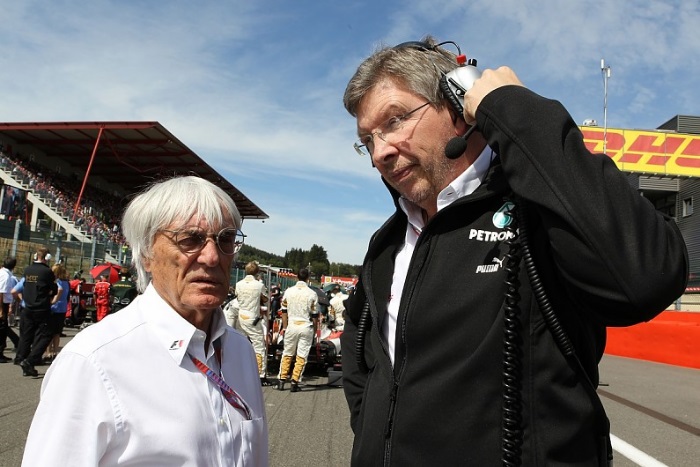 Bernie Ecclestone e Ross Brawn