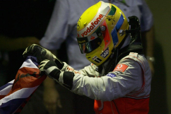 Lewis Hamilton no GP do Brasil em 2008