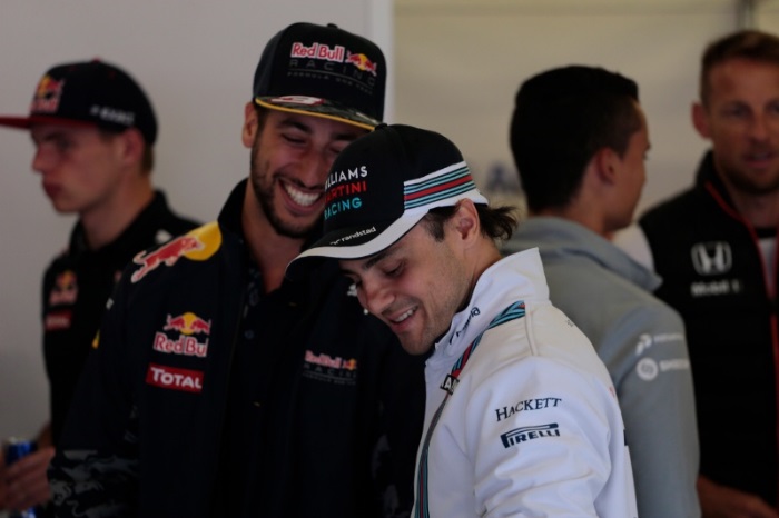 Daniel Ricciardo e Felipe Massa