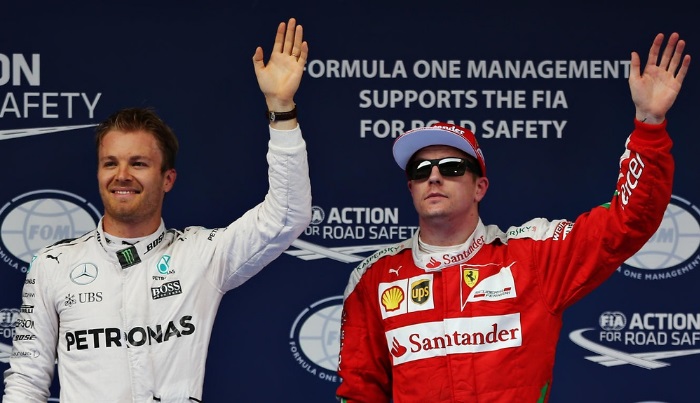 Nico Rosberg e Kimi Raikkonen