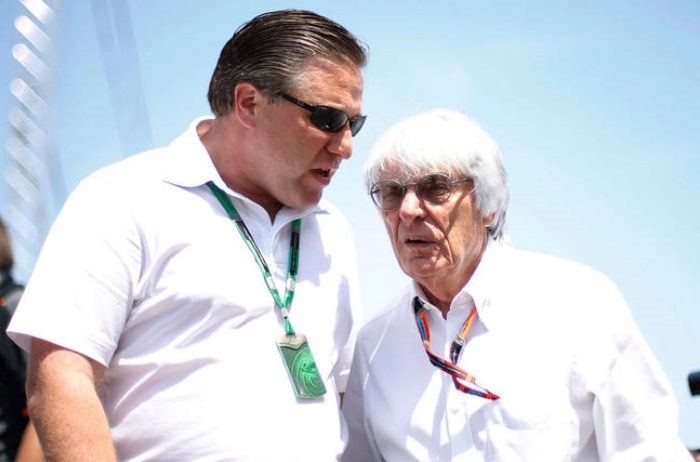 Zak Brown e Bernie Ecclestone