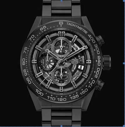 CARRERA HEUER-01 Full Black Matt Ceramic 