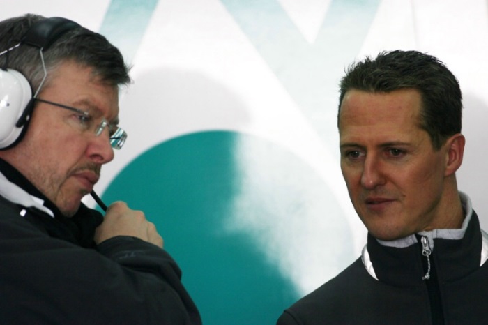 Ross Brawn e Michael Schumacher