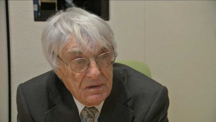 Bernie Ecclestone dando entrevista para a Sky