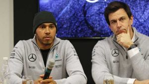 Lewis Hamilton e Toto Wolff 