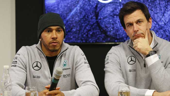 Hamilton e Wolff tensos após GP da Espanha de 2016