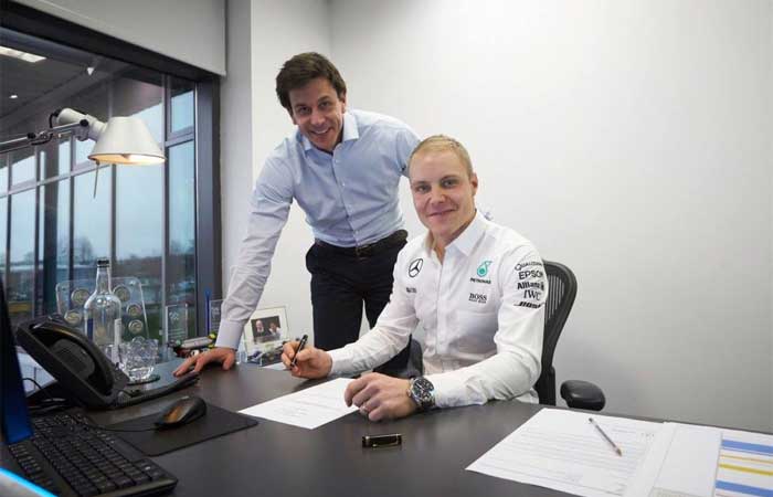 Toto Wolff e Valtteri Bottas