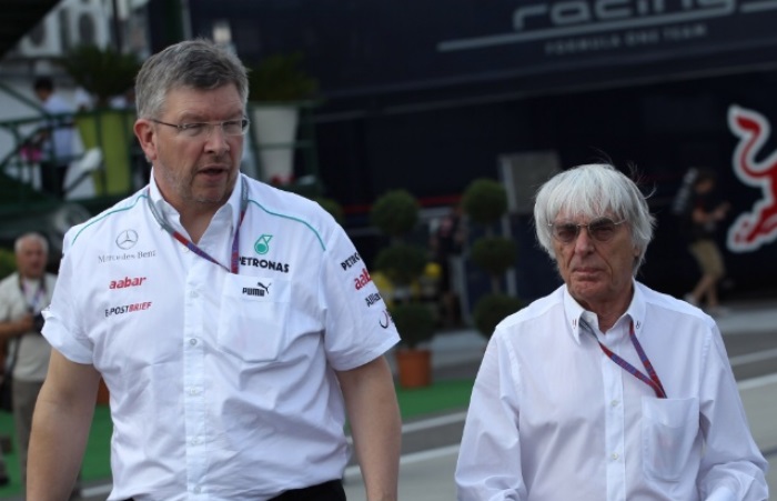 Ross Brawn e Bernie Ecclestone