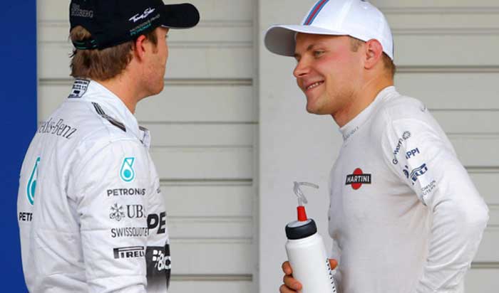 Nico Rosberg e Valtteri Bottas
