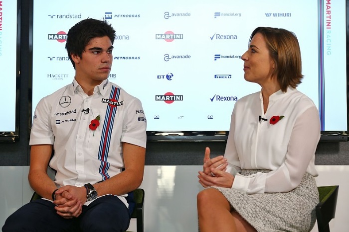 Lance Stroll e Claire Williams