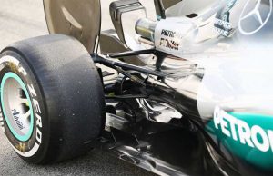 Suspensão traseira da Mercedes