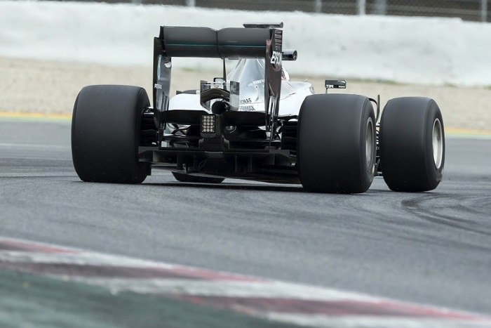 Mercedes no teste da Pirelli