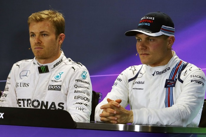 Nico Rosberg e Valtteri Bottas