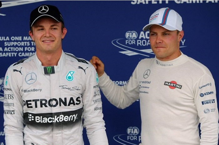 Nico Rosberg e Valtteri Bottas