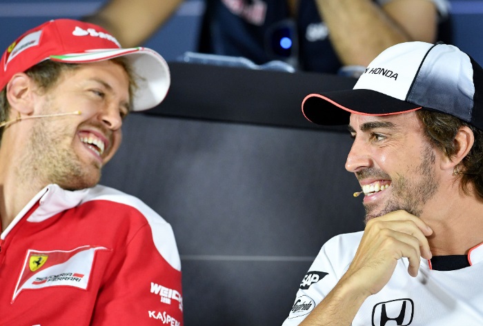 Sebastian Vettel e Fernando Alonso