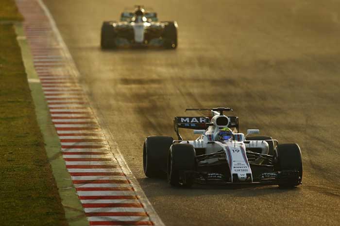 Felipe Massa hoje em Barcelona