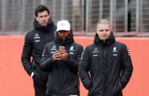 Toto Wolff, Lewis Hamilton e Valtteri Bottas