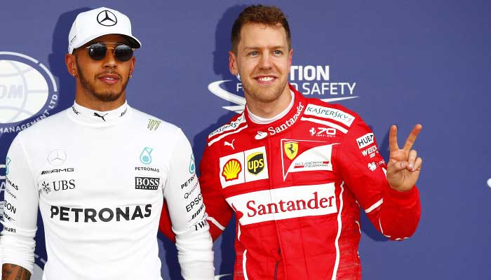 Lewis Hamilton e Sebastian Vettel