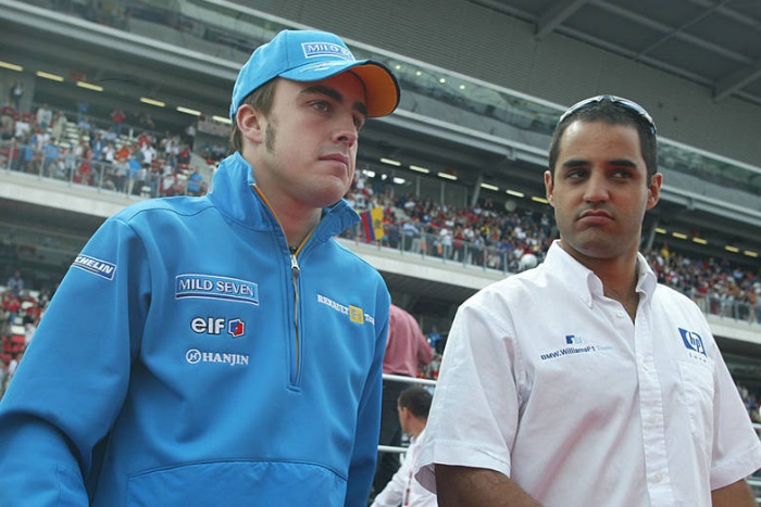 Fernando Alonso e Juan Pablo Montoya em 2003