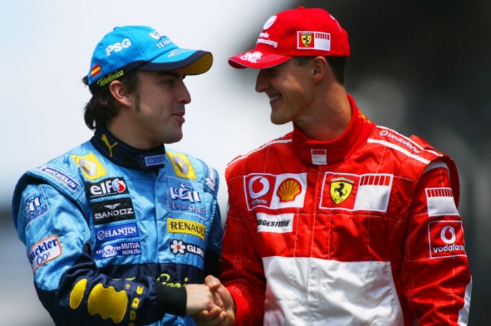Fernando Alonso e Michael Schumacher