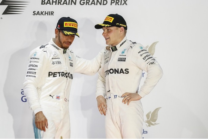 Lewis Hamilton e Valtteri Bottas