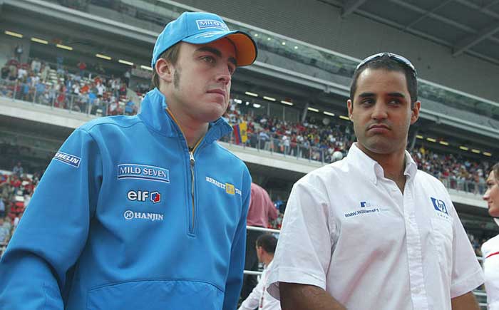 Fernando Alonso e Juan Pablo Montoya