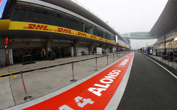 Pitlane de Xangai