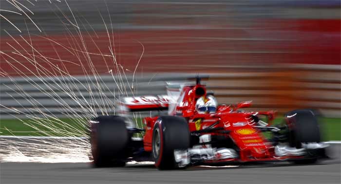 Sebastian Vettel no Bahrain