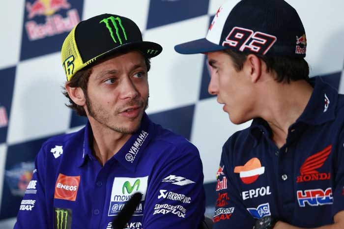 Valentino Rossi e Marc Marquez