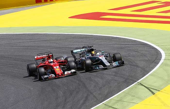 Sebastian Vettel e Lewis Hamilton