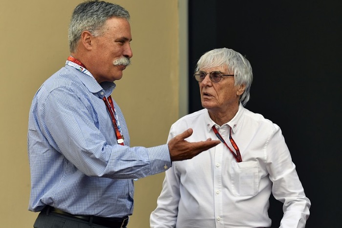 Chase Carey e Bernie Ecclestone