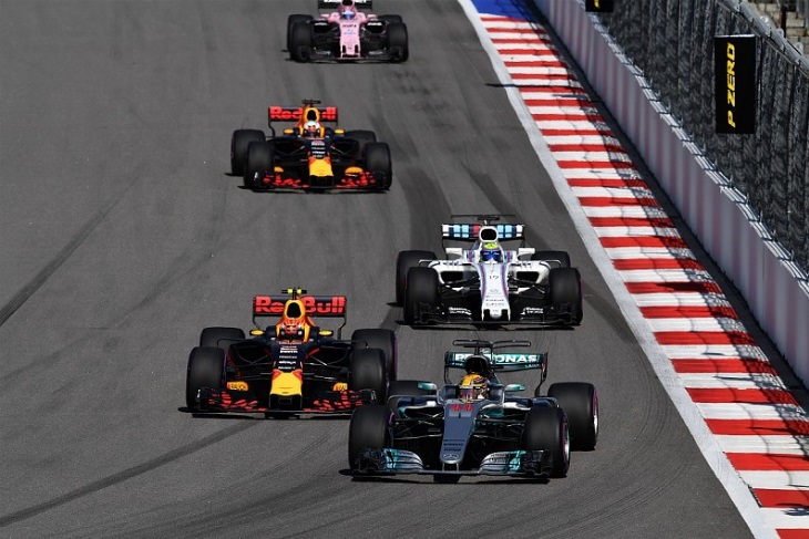 Mercedes, Red Bull e Williams